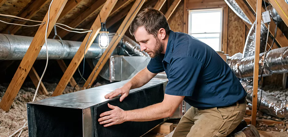 Acoustic Duct Liner Installation in Union City