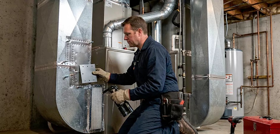 Supply and Return Plenum Repair in Union City