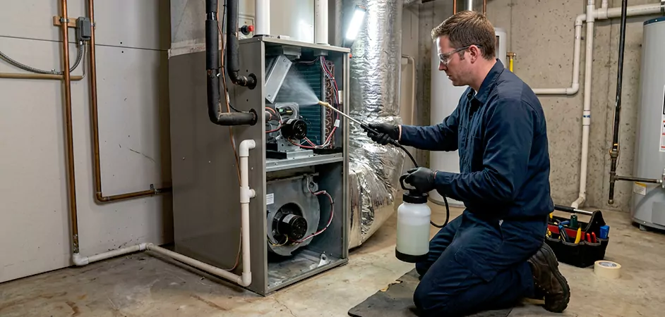 Air Handler Antimicrobial Treatment in Union City