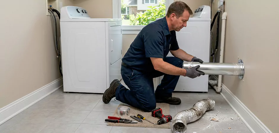 Dryer Vent Replacement in Union City