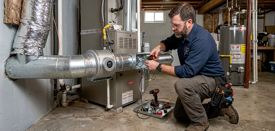 Booster Fan Installation in Union City