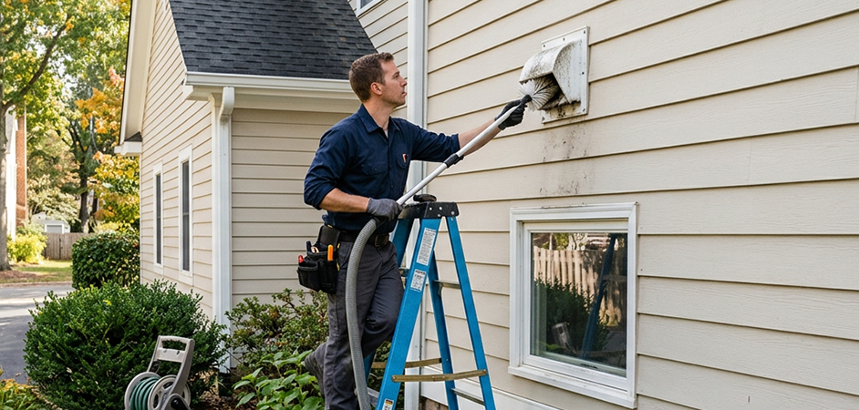 Exterior Vent Cap Cleaning in Union City